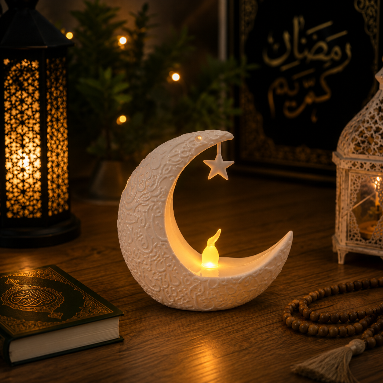 Bougeoir LED Coranique Ramadan - Baraka