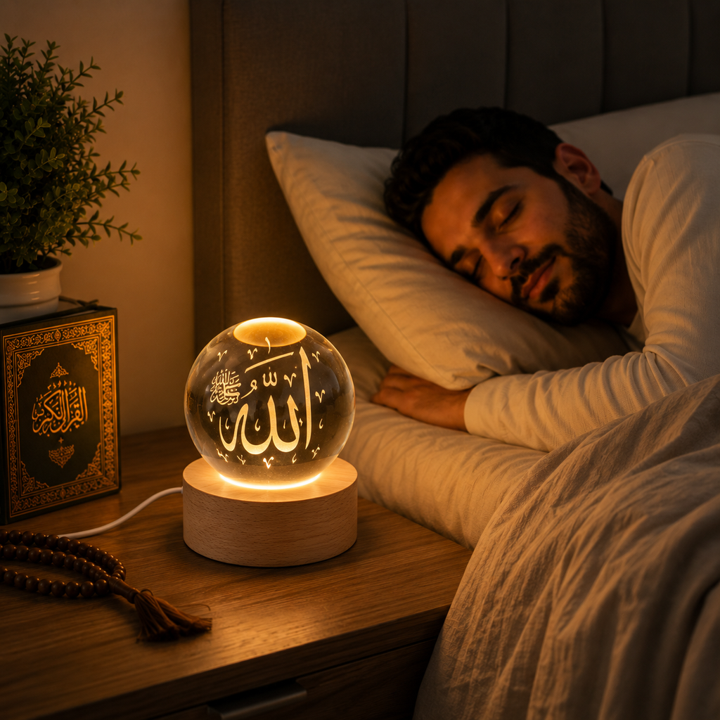 Lampe Cristal Coranique LED Spirituelle - Serenita
