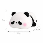 Veilleuse LED panda Pandi en silicone avec dimensions 13,5 × 11,5 × 9 cm