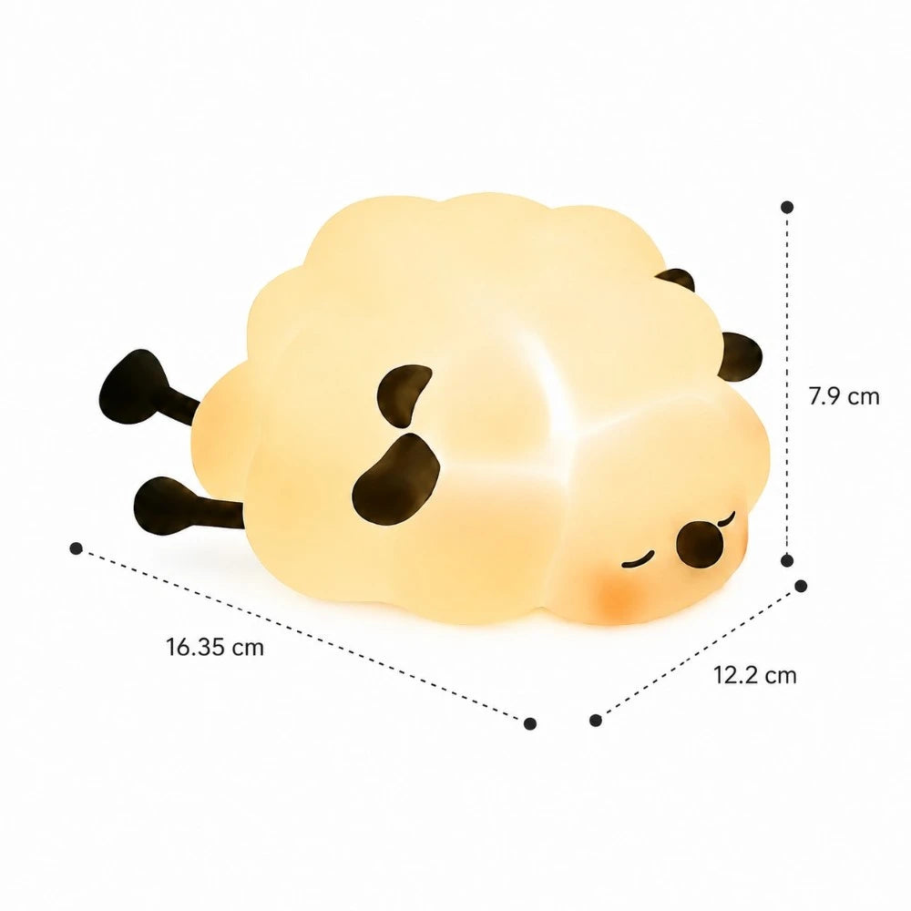 Wooly veilleuse LED mouton – dimensions 16,35 × 12,2 × 7,9 cm