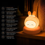 Veilleuse LED Lapin Rechargeable - Luco