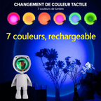 Veilleuse Iris version arc-en-ciel 7 couleurs avec changement de couleur tactile