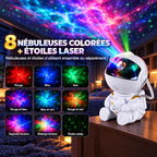 Les 8 nébuleuses colorées et les étoiles laser du projecteur Orion, utilisables ensemble ou séparément