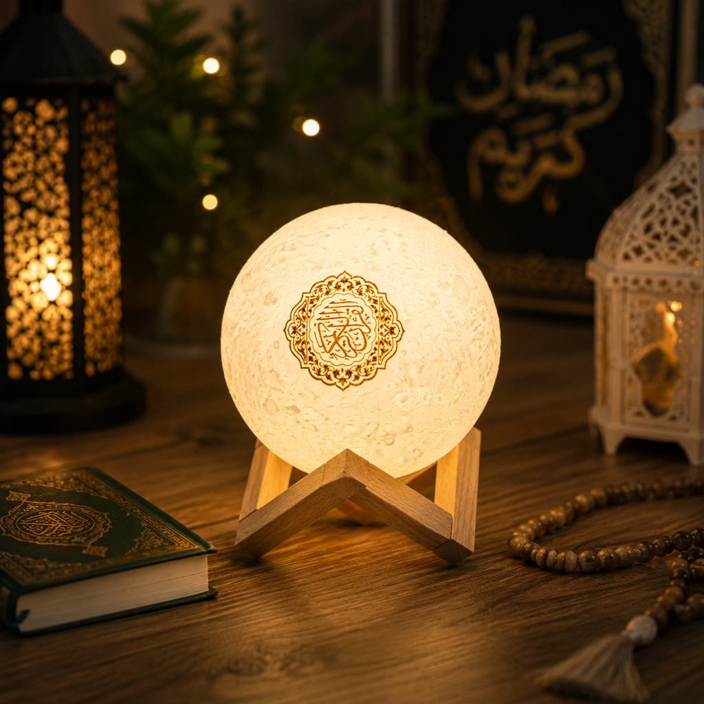 Veilleuse Coranique Bluetooth Azan Rond - Moon