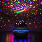 Motif ondulations rose et violet de la veilleuse projecteur Nova