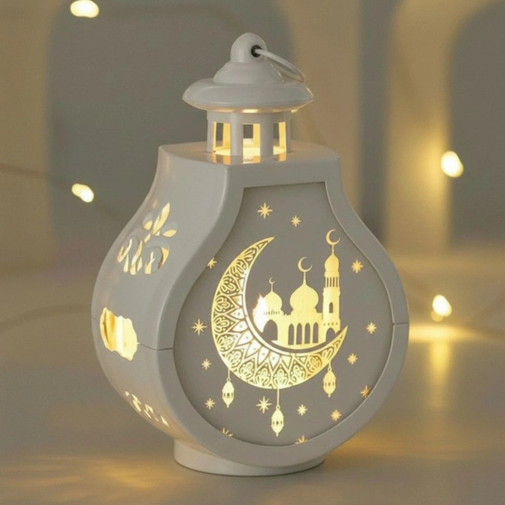 Lanterne LED coranique Ruh coloris blanc lumière chaude décoration islamique
