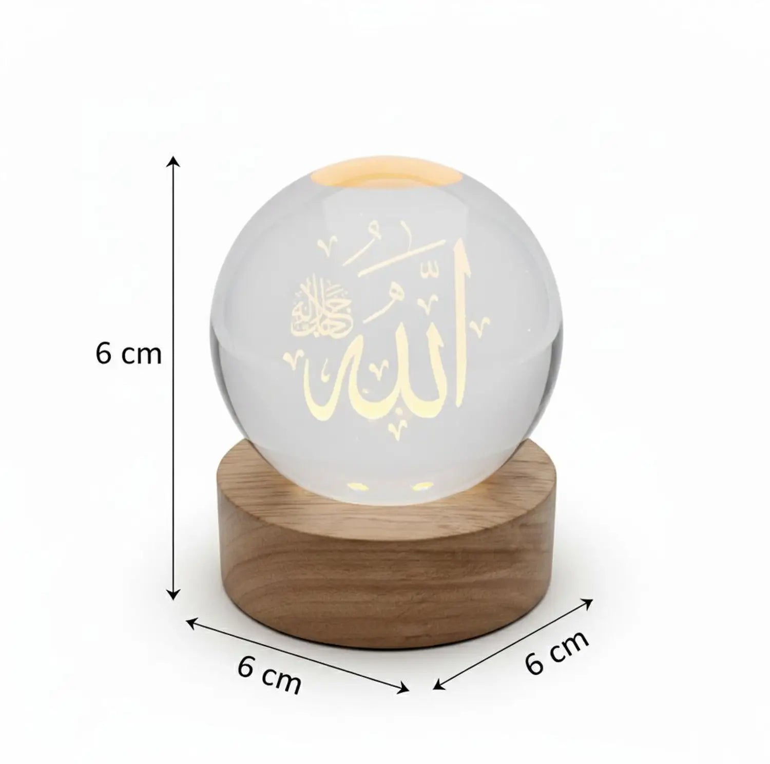 Lampe Cristal Coranique LED Spirituelle - Serenita